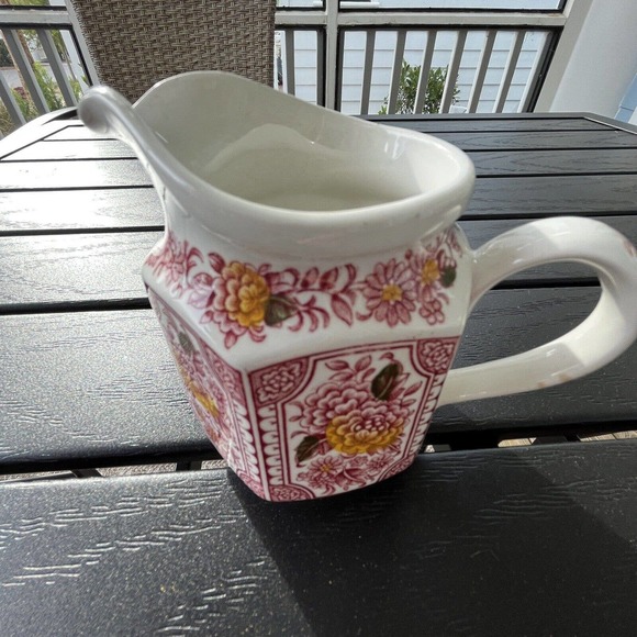 Ridgeway Ironstone Creamer Pitcher Transferware Canterbury England - Picture 4 of 6